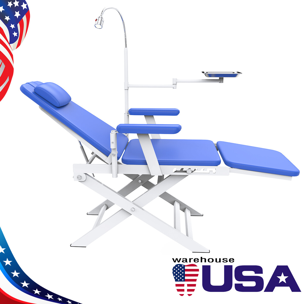 Portable Dental Mobile Delivery Unit Air Compressor Syringe SuctionTurbine/Chair