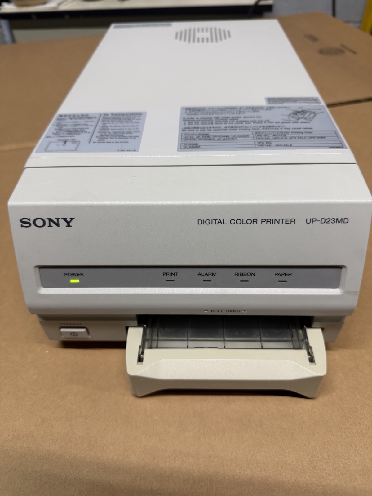 SONY UP-D23MD DIGITAL COLOR PRINTER, USB PORT