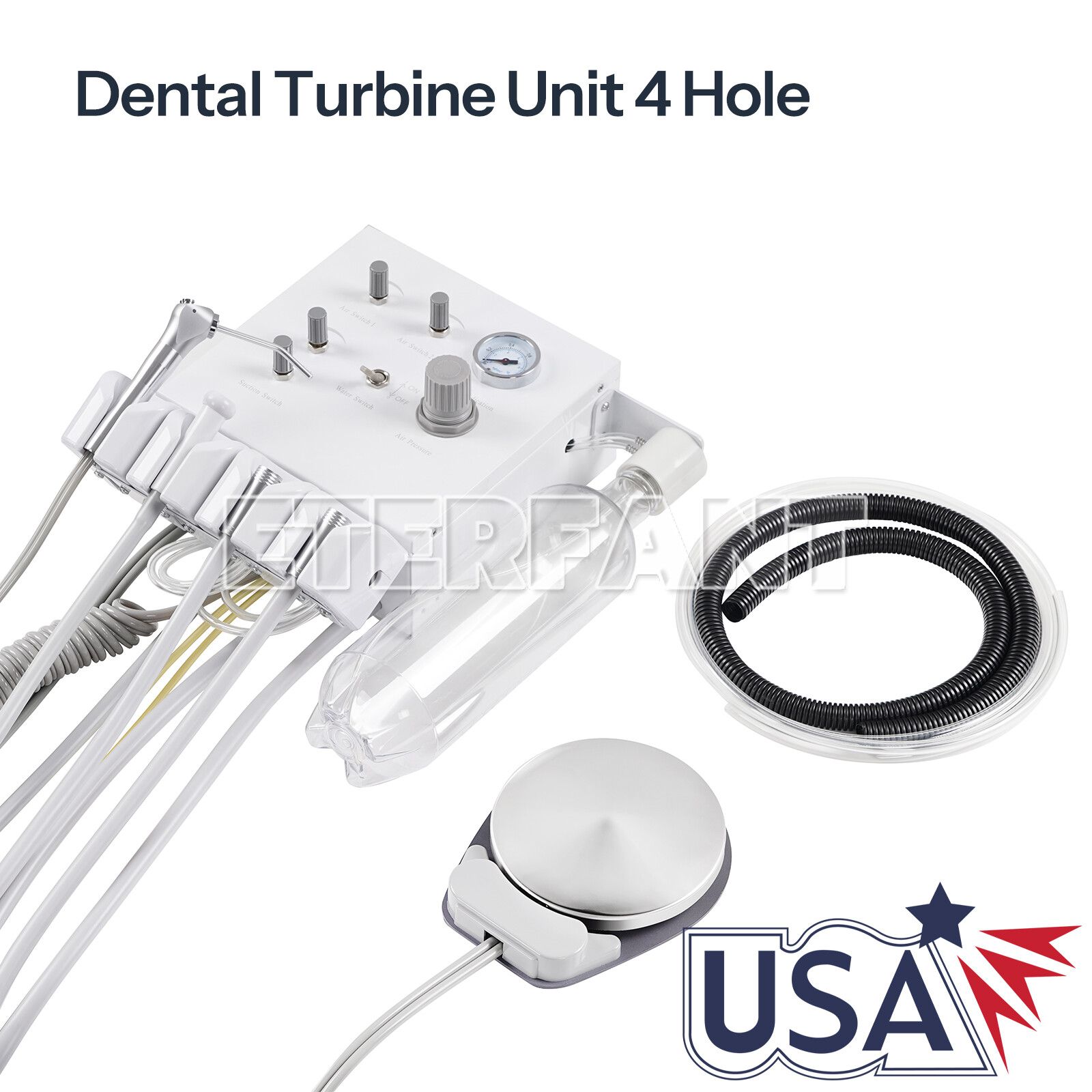 Dental Treatment Unit Air Compressor Suction System 4Hole/Wall Turbine Unit