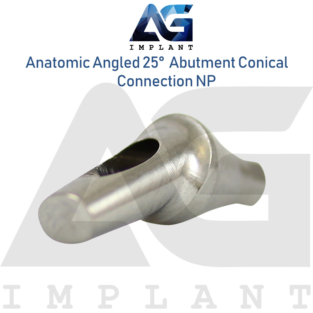 10x Titanium Anat0mic Angled Prosthetic 25° Narrow Platform NP Int Hex 2.25mm