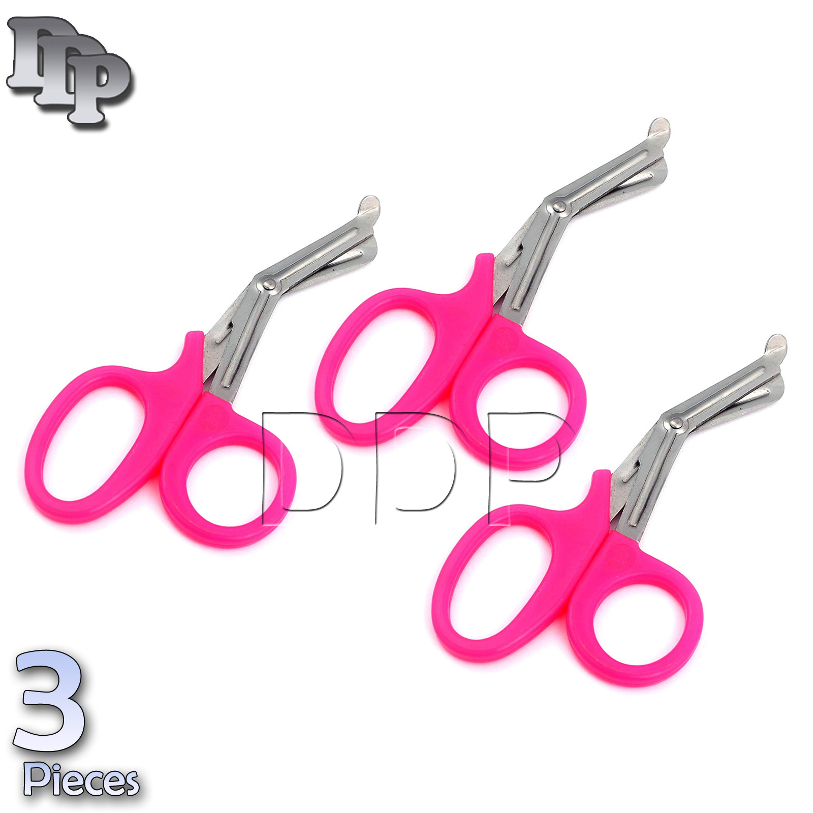 3 Pcs New Pink Utility Scissors 5.5″ Multi-Purpose DIY EMS EMT Universal Shears