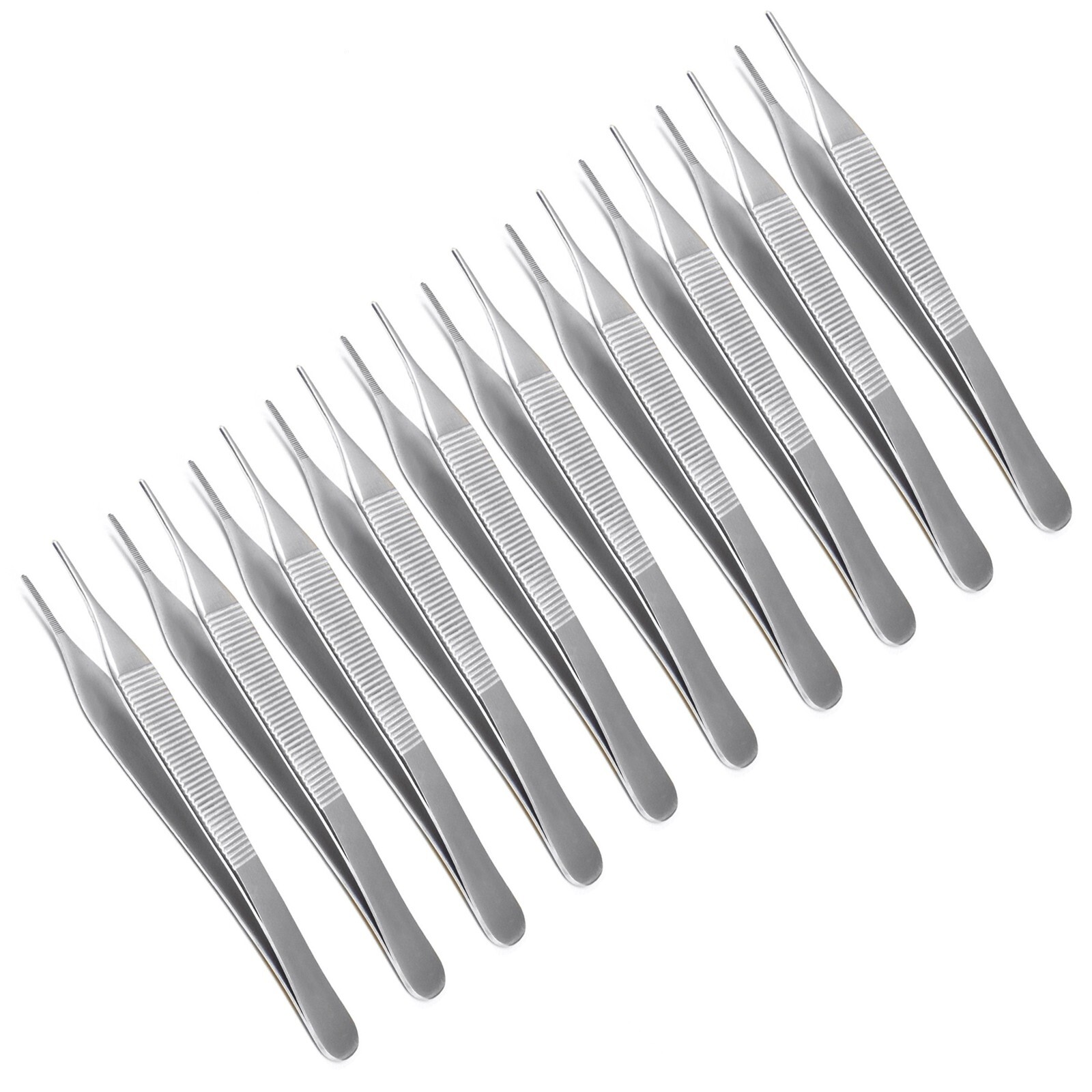 10 pcs Adson Tissue Forceps Surgical/Medical Instruments SS 4.75″ Serrated