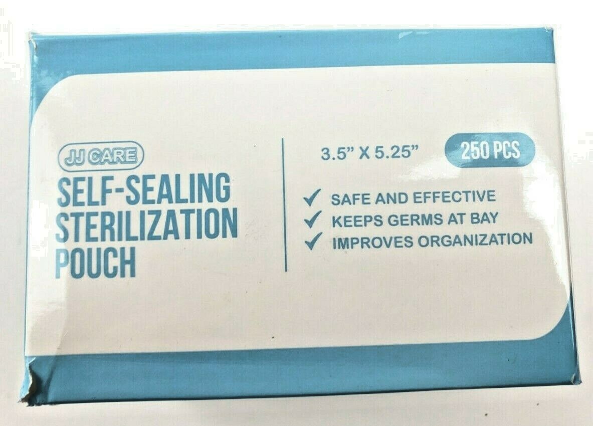 250Pcs Self-Sealing Sterilization Pouches Autoclave Sterile Bags 3.5″ X 5.25″