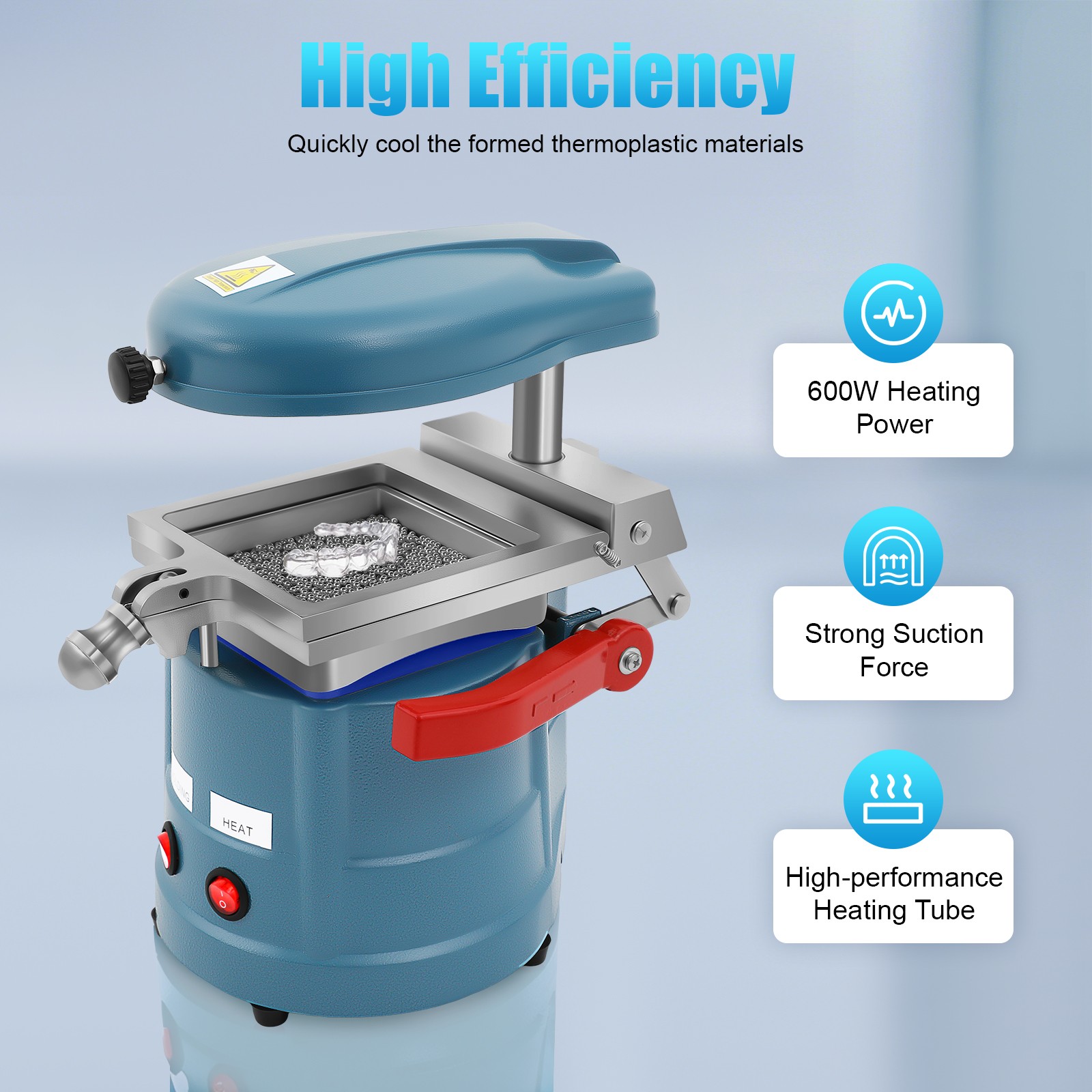 Dental Vacuum Molding Forming Machine Former Heat Thermoforming Lab Equipment