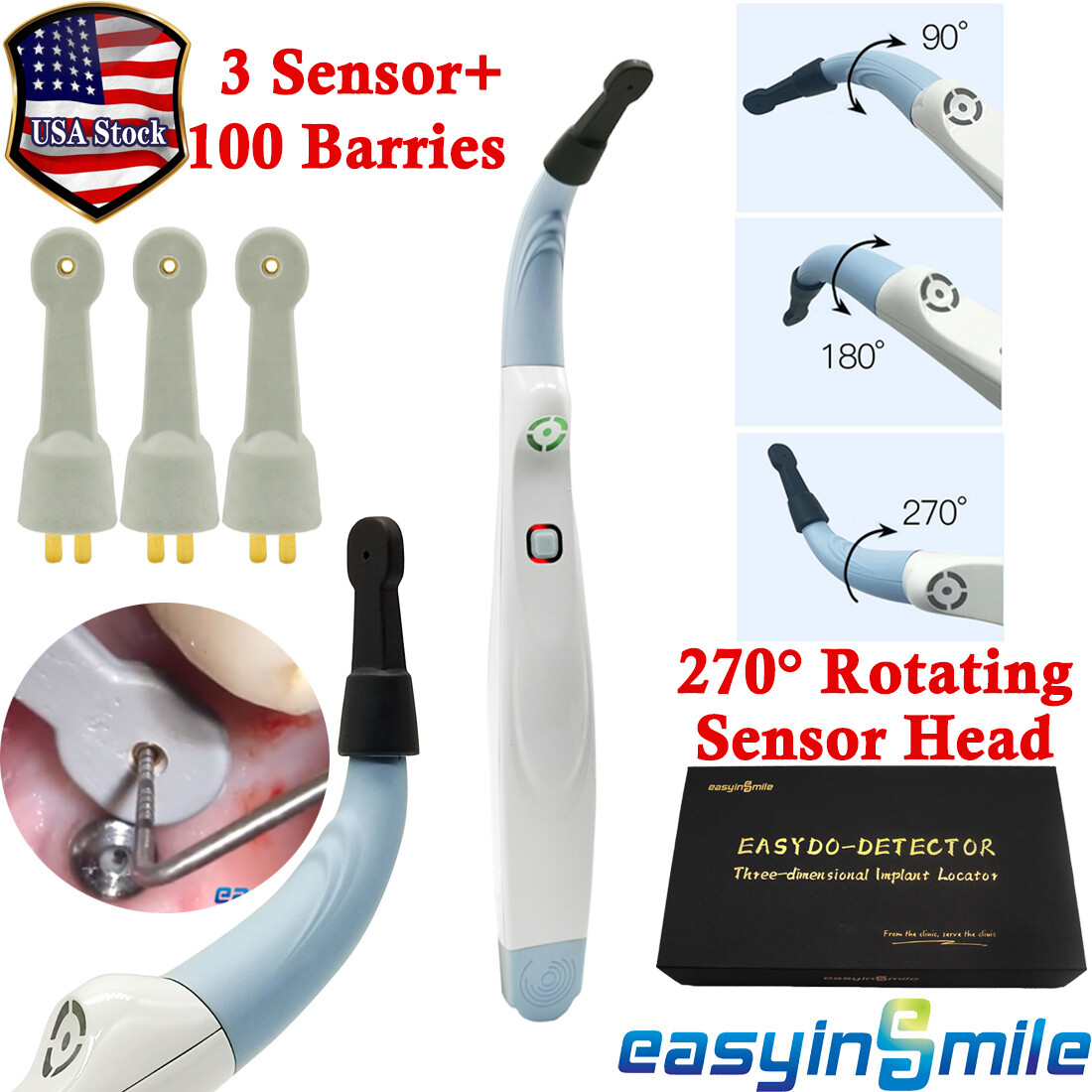 Dental Implant Detector For Minimal Invasive 270°Spotting Sensor Implant Locator