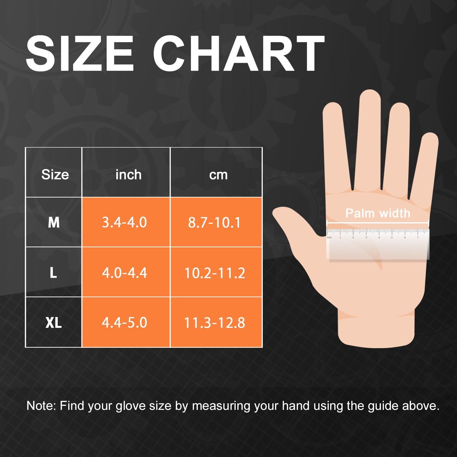 Heavy Duty Nitrile Disposable Gloves8mil Orangeraised Diamond Texture Work Glove
