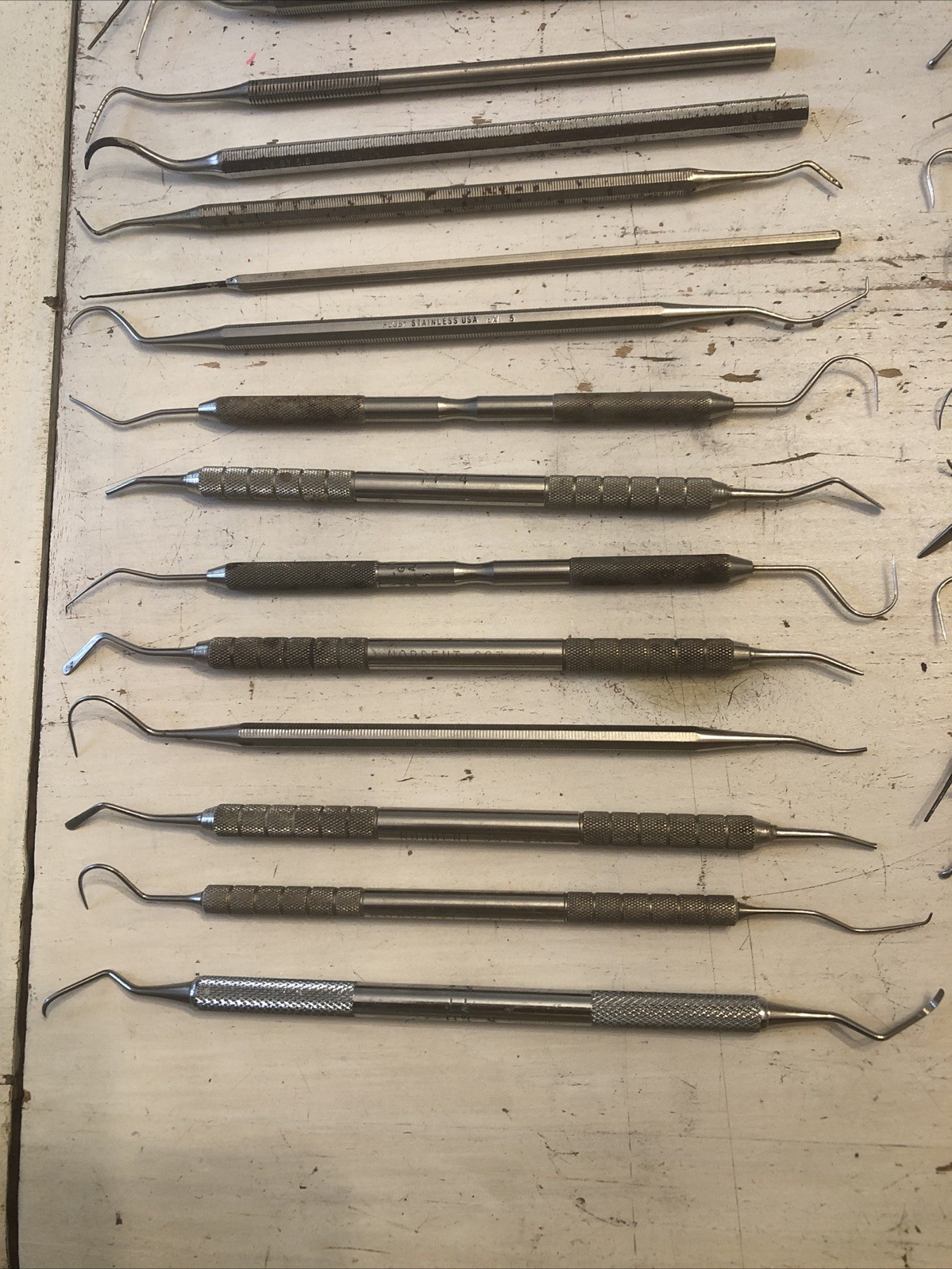 Lot of Mixed Dental Stainless Steel Tools Instruments NORDENT, SS WHITE, RUGBY