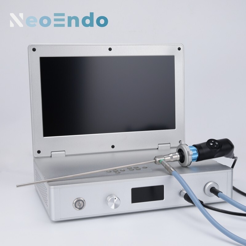 HD Portable Medical Endoscope Camera With 15.6 Inch Monitor 80W Light Source
