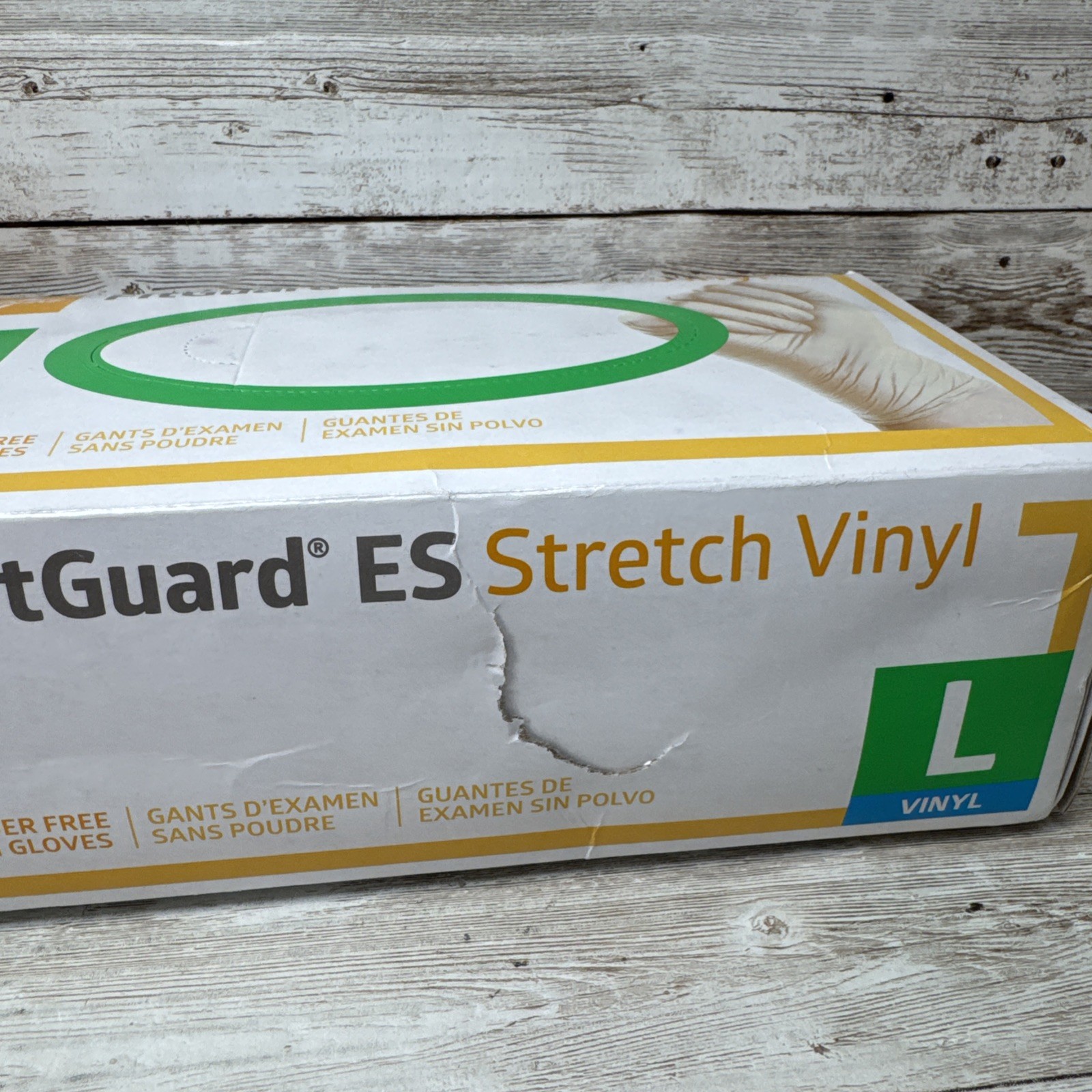 MEDLINE FITGUARD ES Stretch Vinyl Exam Gloves *2 Boxes* Size: LARGE, MANF: 11/21