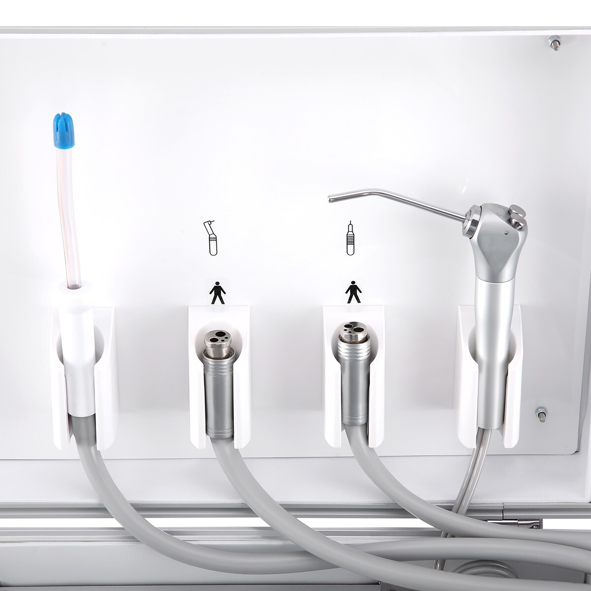 Portable Dental Delivery Unit Air Compressor Syringe Suction + Handpiece 4Holes