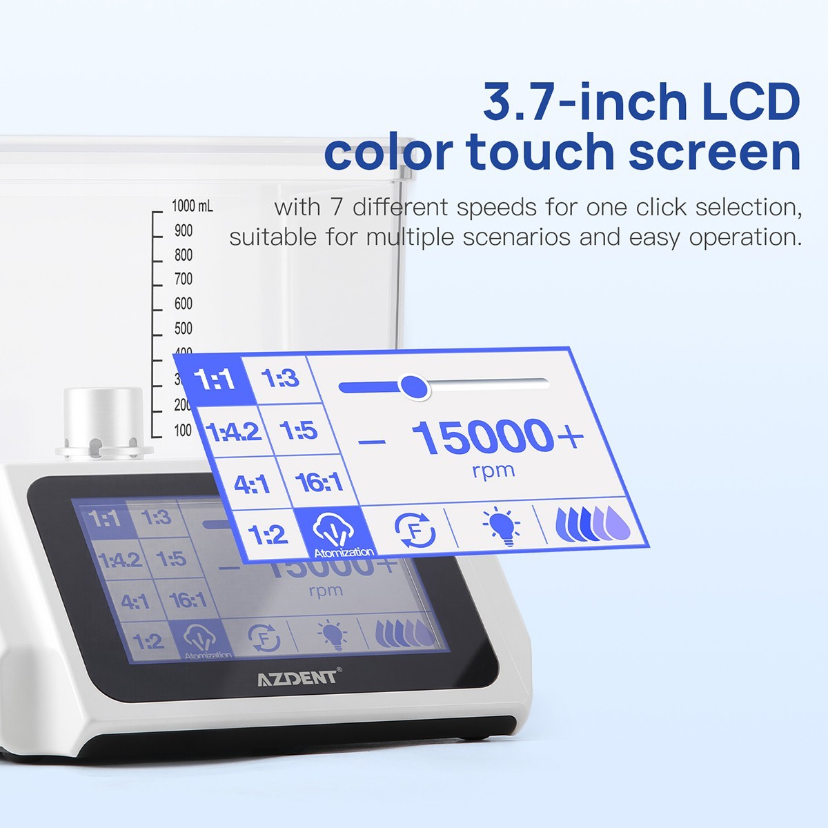 Dental Brushless LED Electric Micro Motor 1:4.2 Increasing Handpiece AZDENT