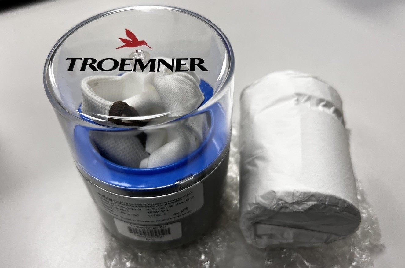 TROEMNER 2kg CLASS 1 Electronic CALIBRATION WEIGHT (New) 8124W. 11954-47. NVLAP