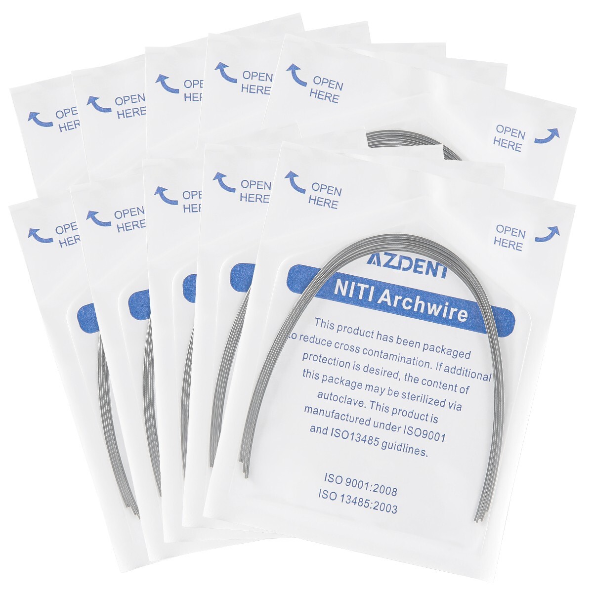 AZDENT Dental Ortho Expanded Super Elastic Niti Arch Wire Round /Rectangular