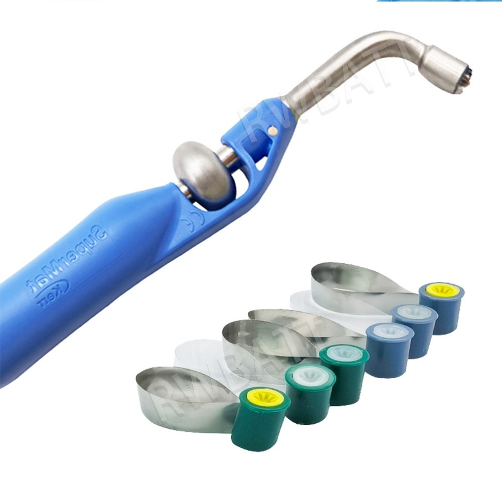 Dental Matrix Bands Reel Double-Side Anatomically Shaped Soft Bands Handle Kit