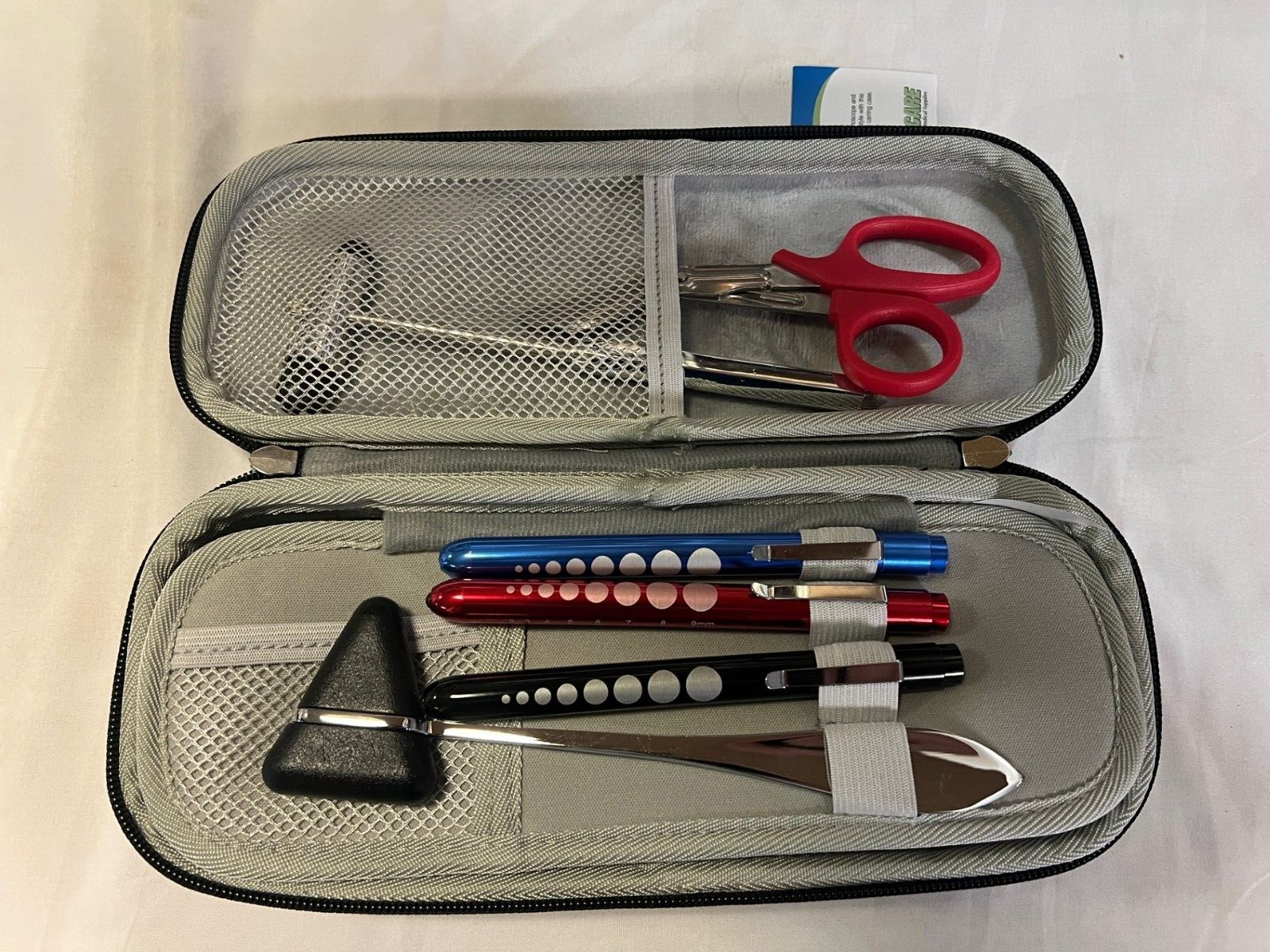 Primacare KB-9397-BK Stethoscope Case, Supplies Included, Black