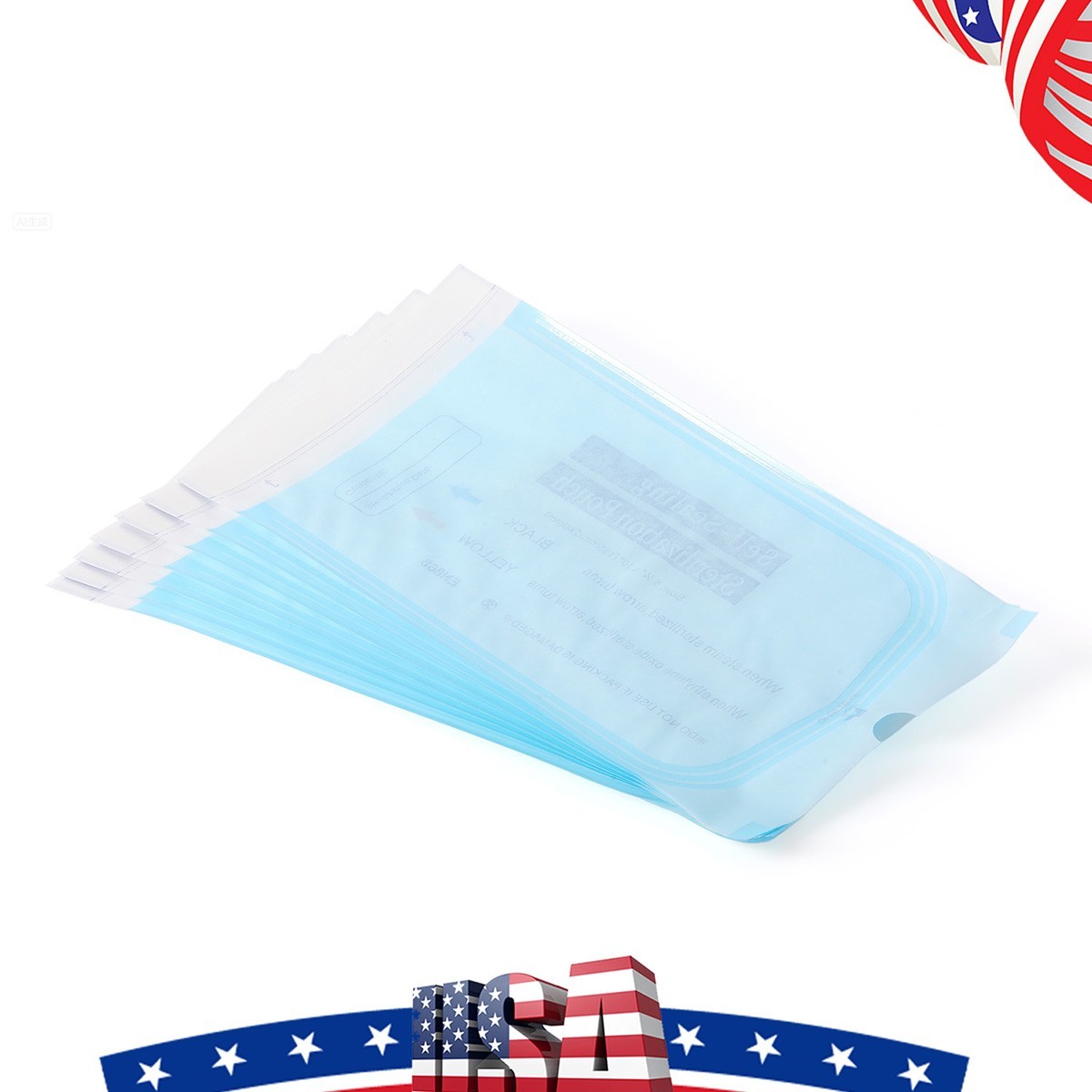 200pcs Dental Self Sterilizer Pouches Autoclave Tattoo Tools Bags 5.25”x10”