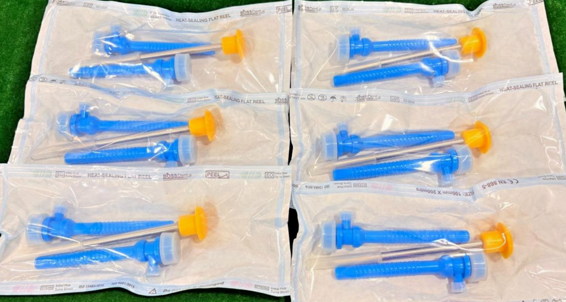 6pc Laparoscopic Disposable Apple Trocar Cannula 5mmx90mm Reusable Instruments