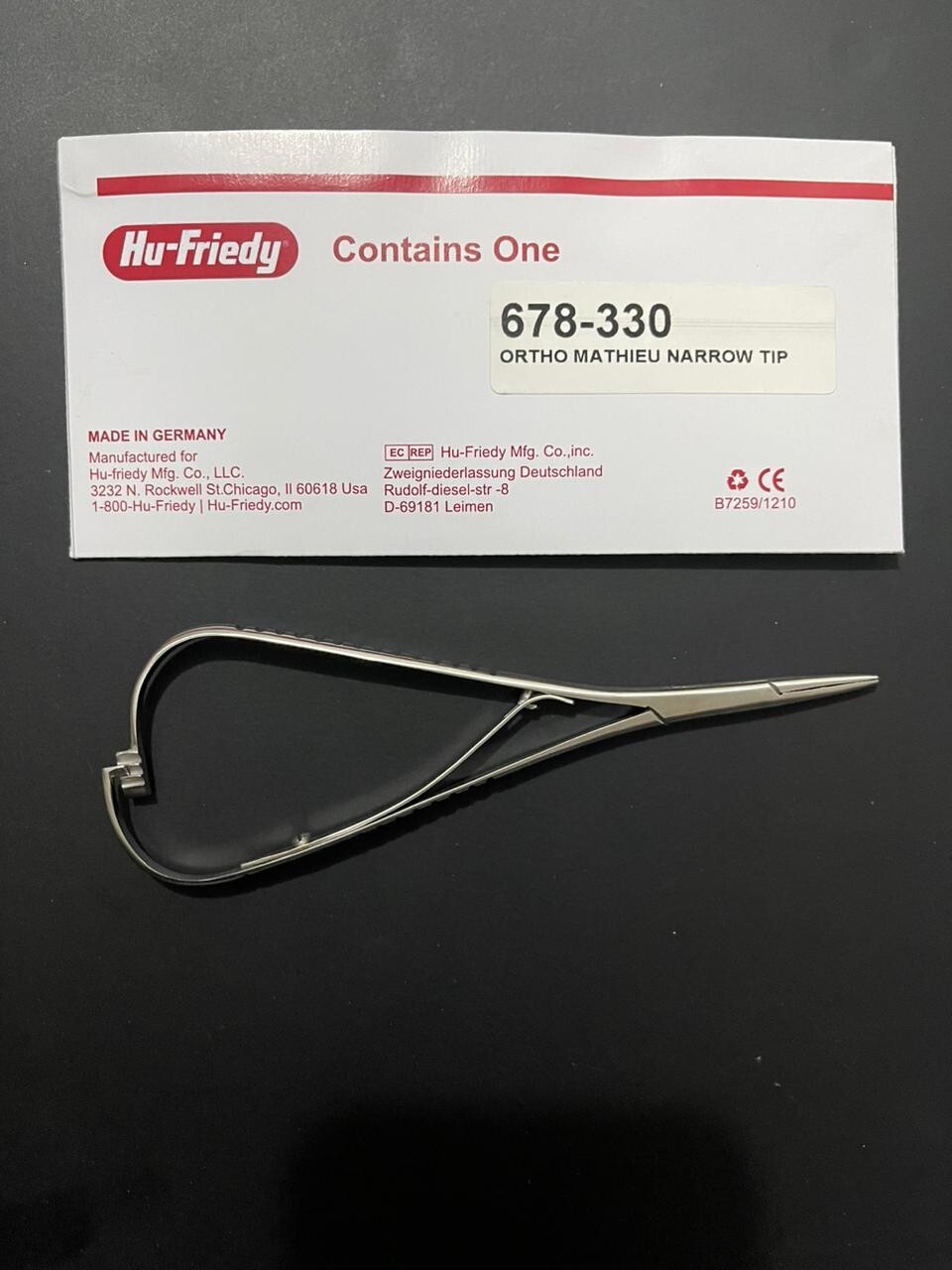 HU FRIEDY Mathieu Narrow Tip Orthodontic Plier | 678-330