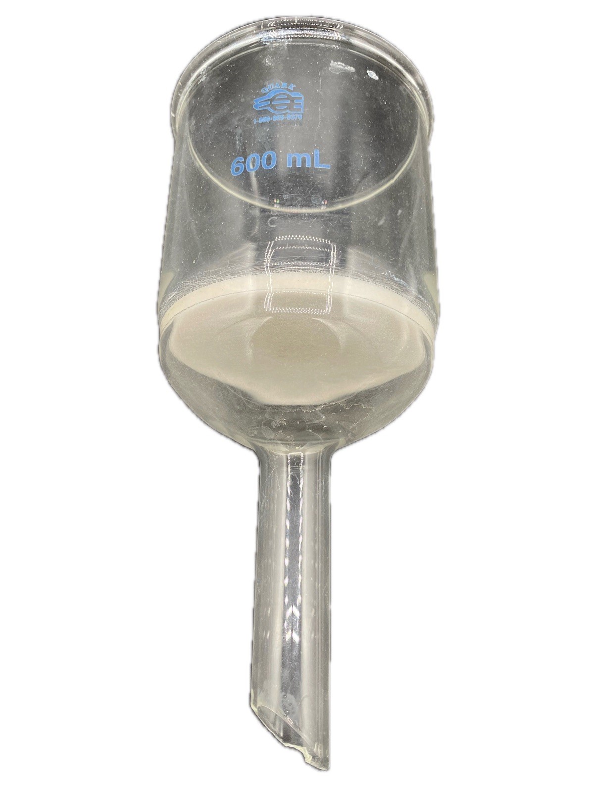 QUARK Glass 600 mL 90mm ⌀ Fine Disc Fritted Buchner Filter Funnel QFN-8-20(1/cs)