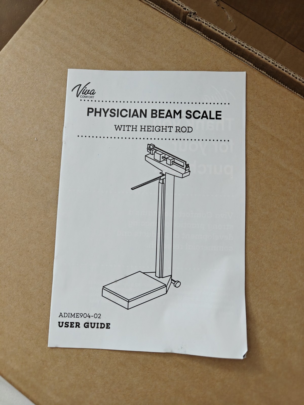Physician Beam Scale with Height Rod 440 Lbs Capacity