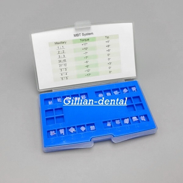 Dental Ortho Ceramic Brackets Braces Roth MBT 022/018 Slot 345 Hooks 20pcs/Pack