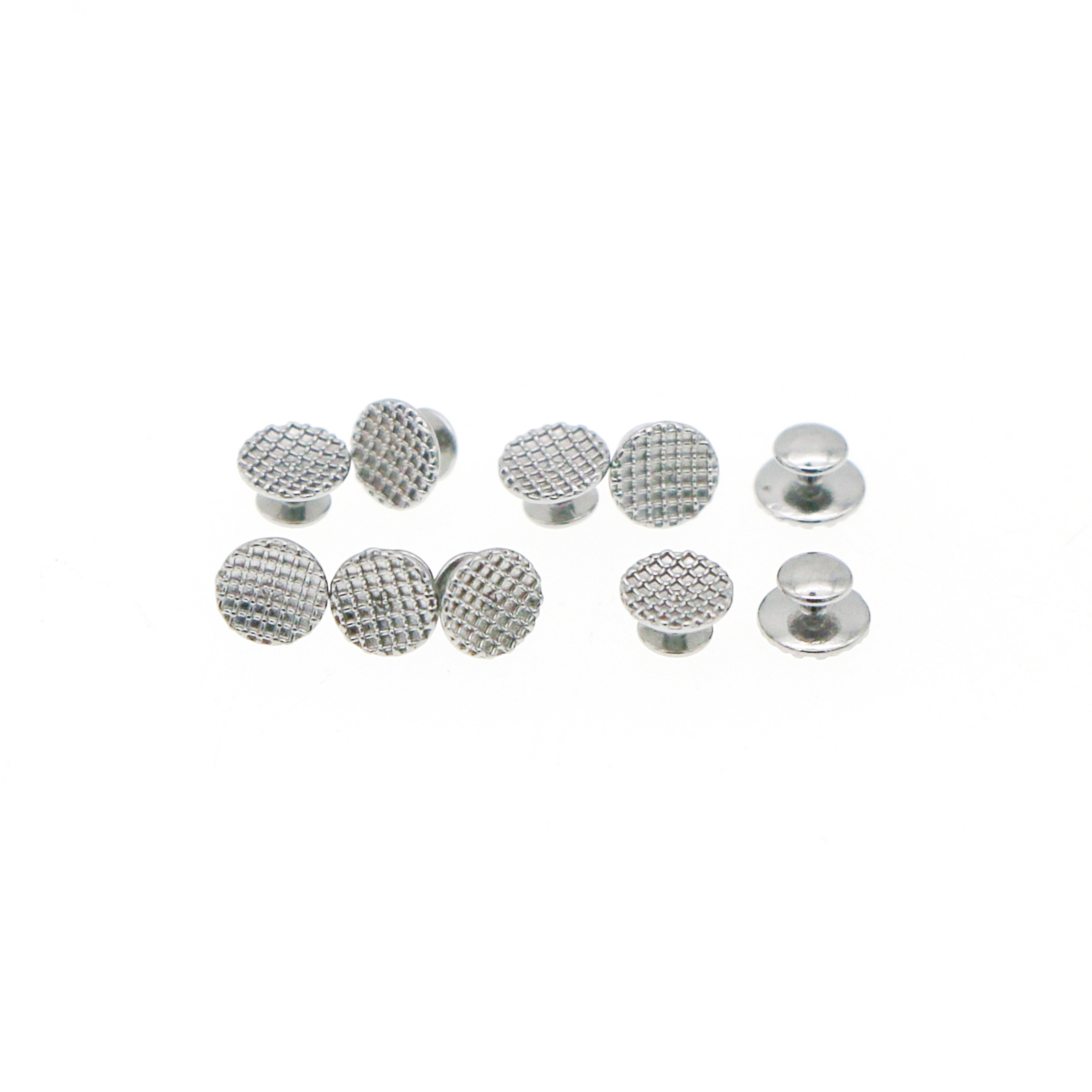 100Pcs Metal Lingual Buttons Bondable for Dental Orthodontic Round Mesh Base