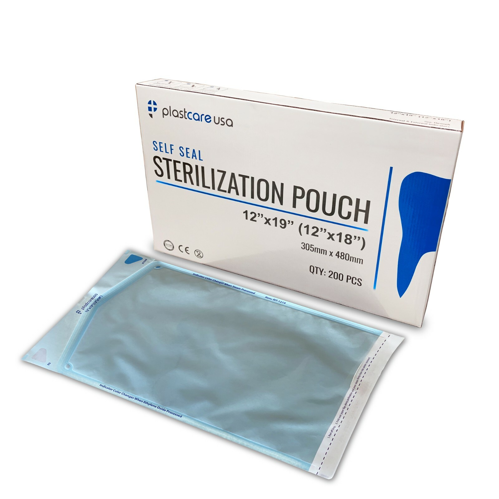 400 12″ x 19″ Large Self-Sealing Sterilization Pouches Sterilizer Bag Autoclave
