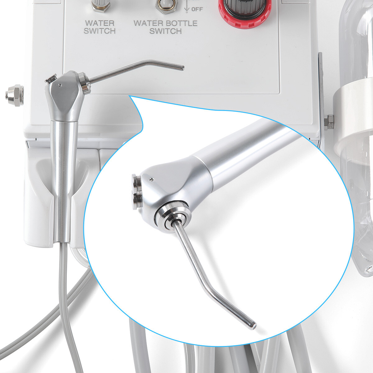 Portable Dental Turbine Unit with Weak Suction Work with Air Compressor 2/4Hole