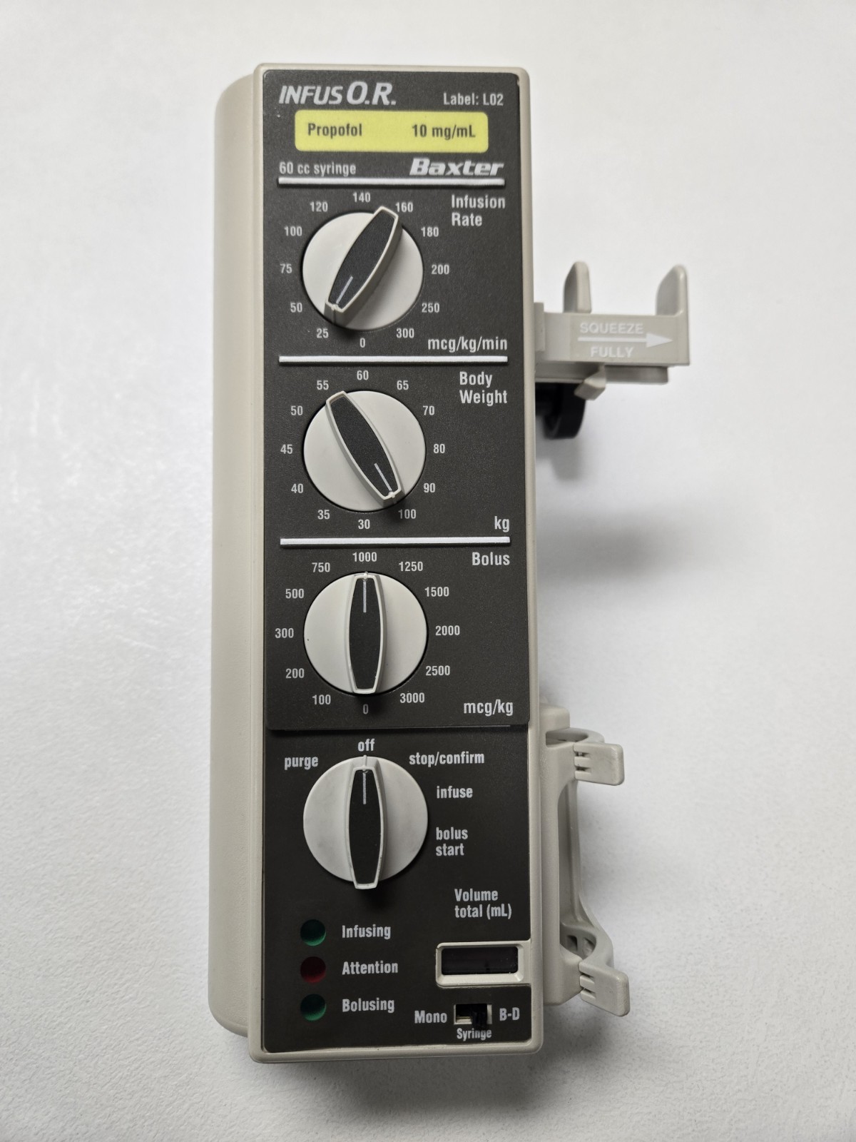 Baxter INFUS O.R. Syringe Pump *6-month Warranty *