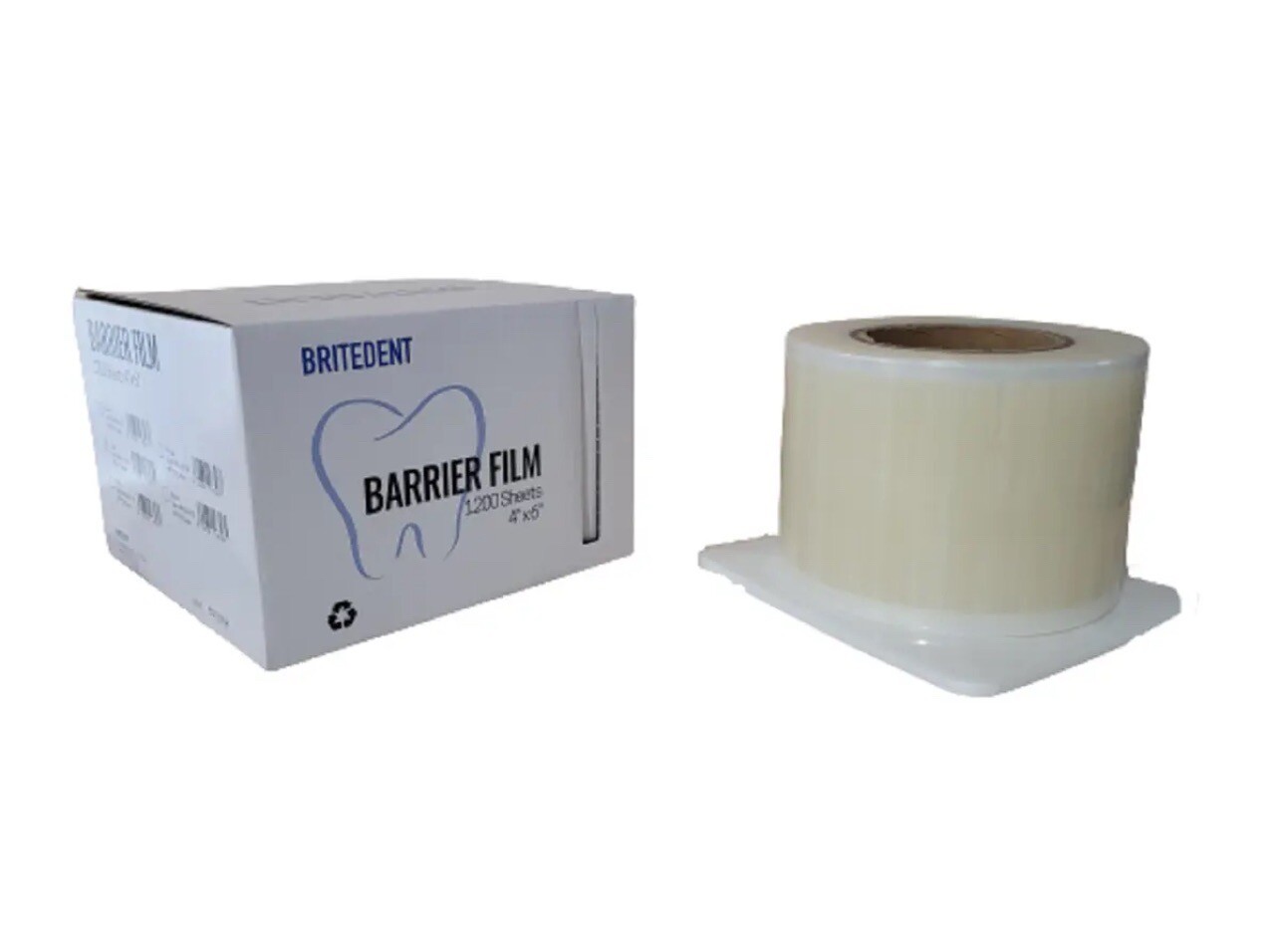 Britedent Barrier Film Roll for Dental and Medical 4″ x 6″ Roll of 1200 Sheet