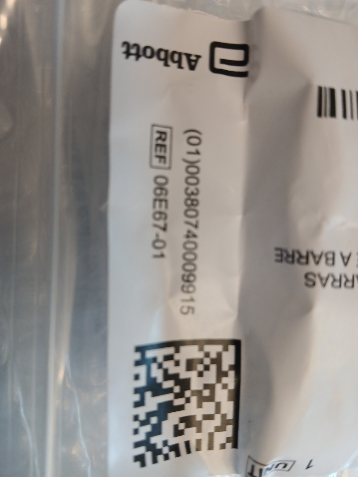 Architect Barcode Calibration Tool 78891-105 Abbott Lab 06E67-01 New Sealed