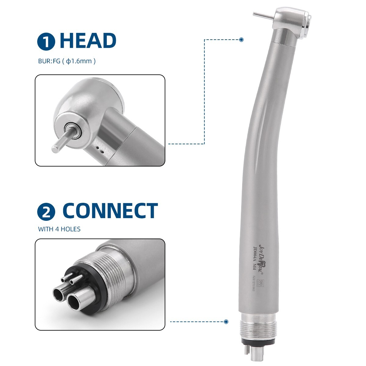 Portable Dental Mobile Delivery Unit Air Compressor Strong suction /Handpiece 4H