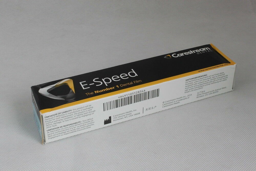 Kodak Carestream Dental E-speed #2 Periapical X-Ray Film 150pcs Box (Free Ship)