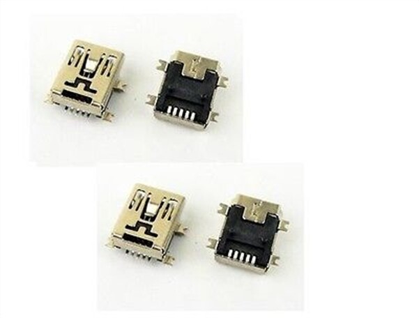 20Pcs Mini Usb Connector 5 Pin Female Smt Socket Type B Ic New wu