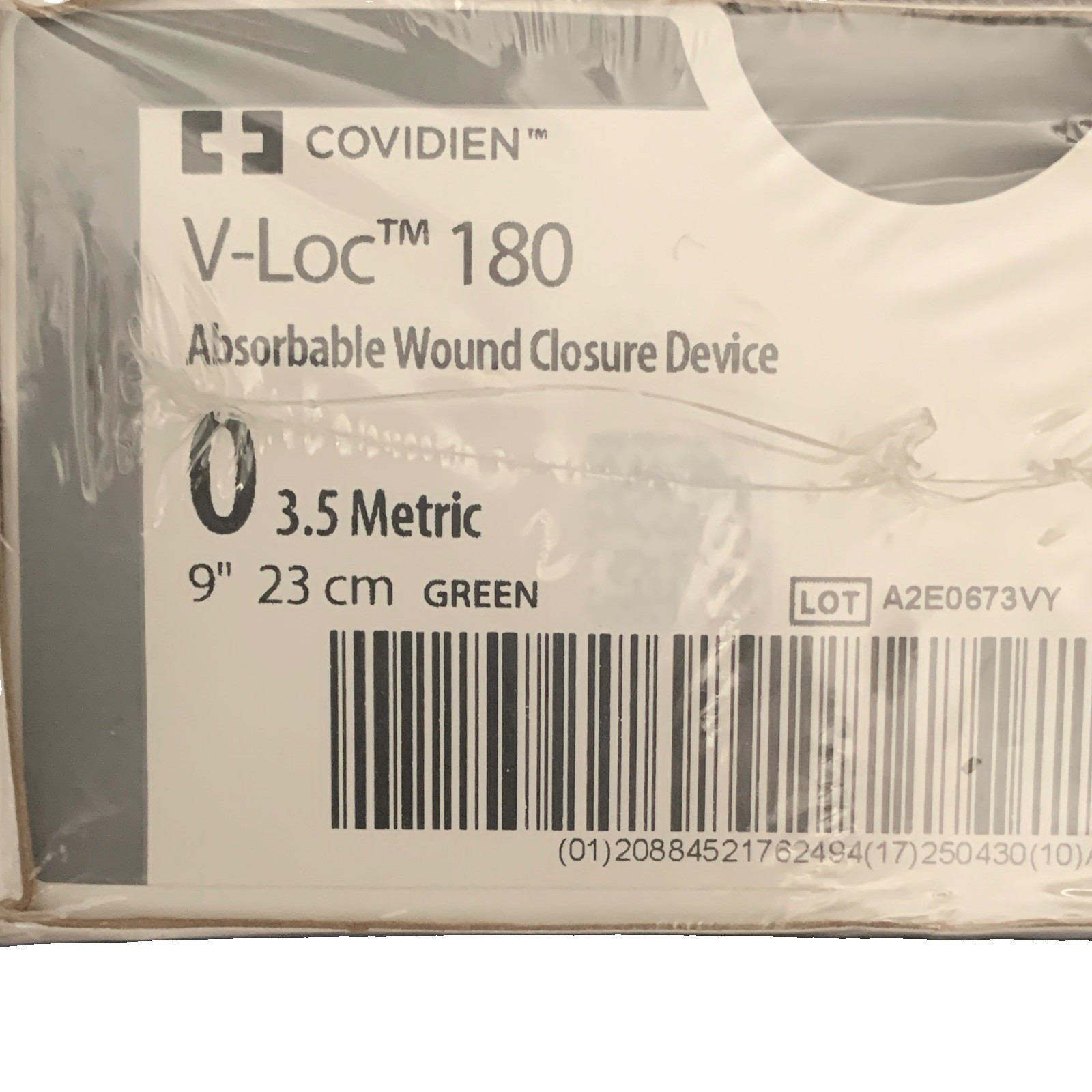 Covidien V-Loc 180 Absorbable Wound Closure Device 3.5 9in Green VLOCL2246