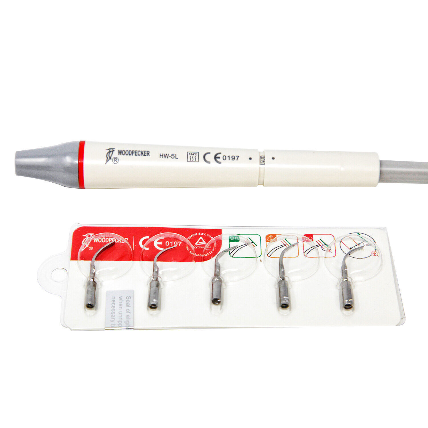 100% Original Woodpecker UDS-E LED Dental Ultrasonic Piezo Scaler Handpiece FDA