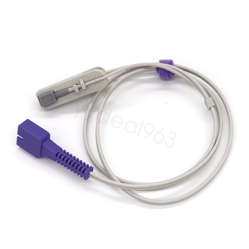 Fit For N-65,N-85 Oximax Spo2 Sensor Oximeter Pulse Probe Ear Clip 9Pin Bag of 3