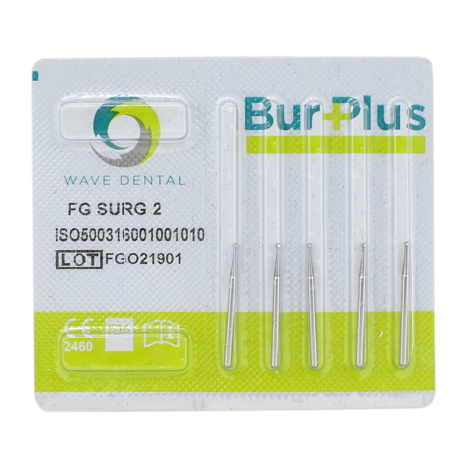 WAVE Dental Surgical Round Burs 2 4 6 8 FG SURG Long 25mm Carbide Bur High Speed