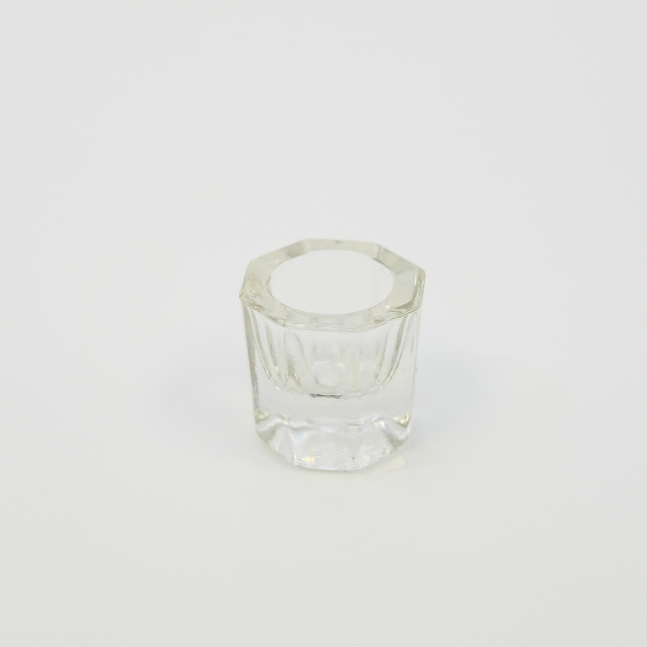 GLASS DAPPEN DISH CLEAR ACRYLIC HOLDER CONTAINER DENTAL COSMETOLOGY 12/PCS