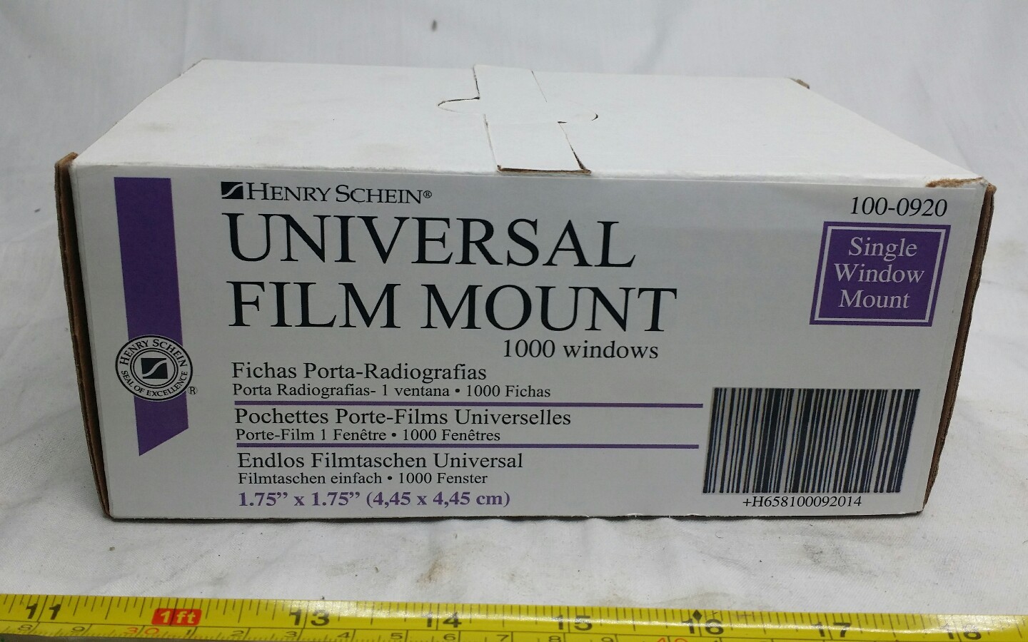 1000pcs Henry Schein, Universal X-Ray Film Mount,Translucent, Skbawa-B033 nn