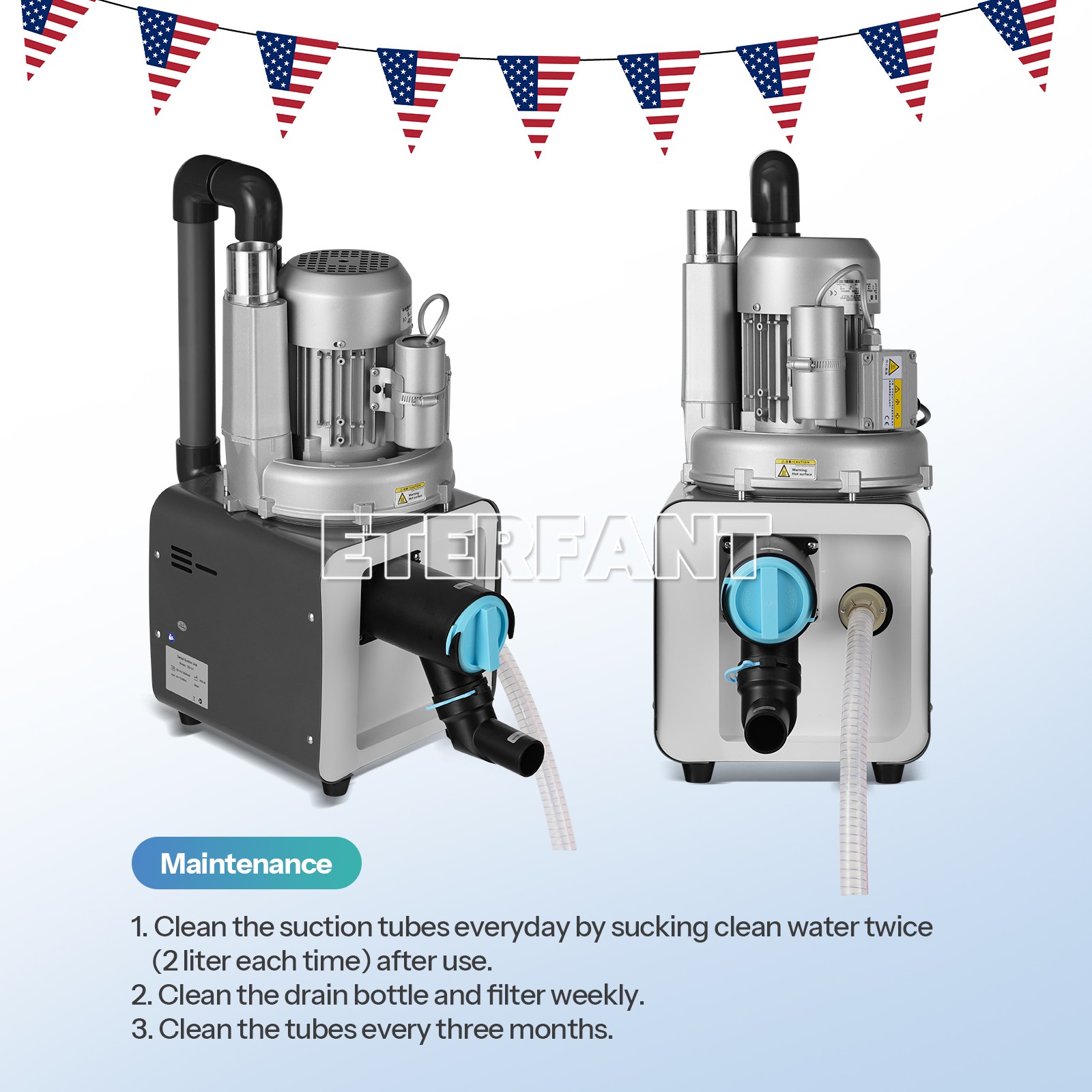 Mobile Cart Dental Delivery Unit System/Electric Suction Machine Vacuum System