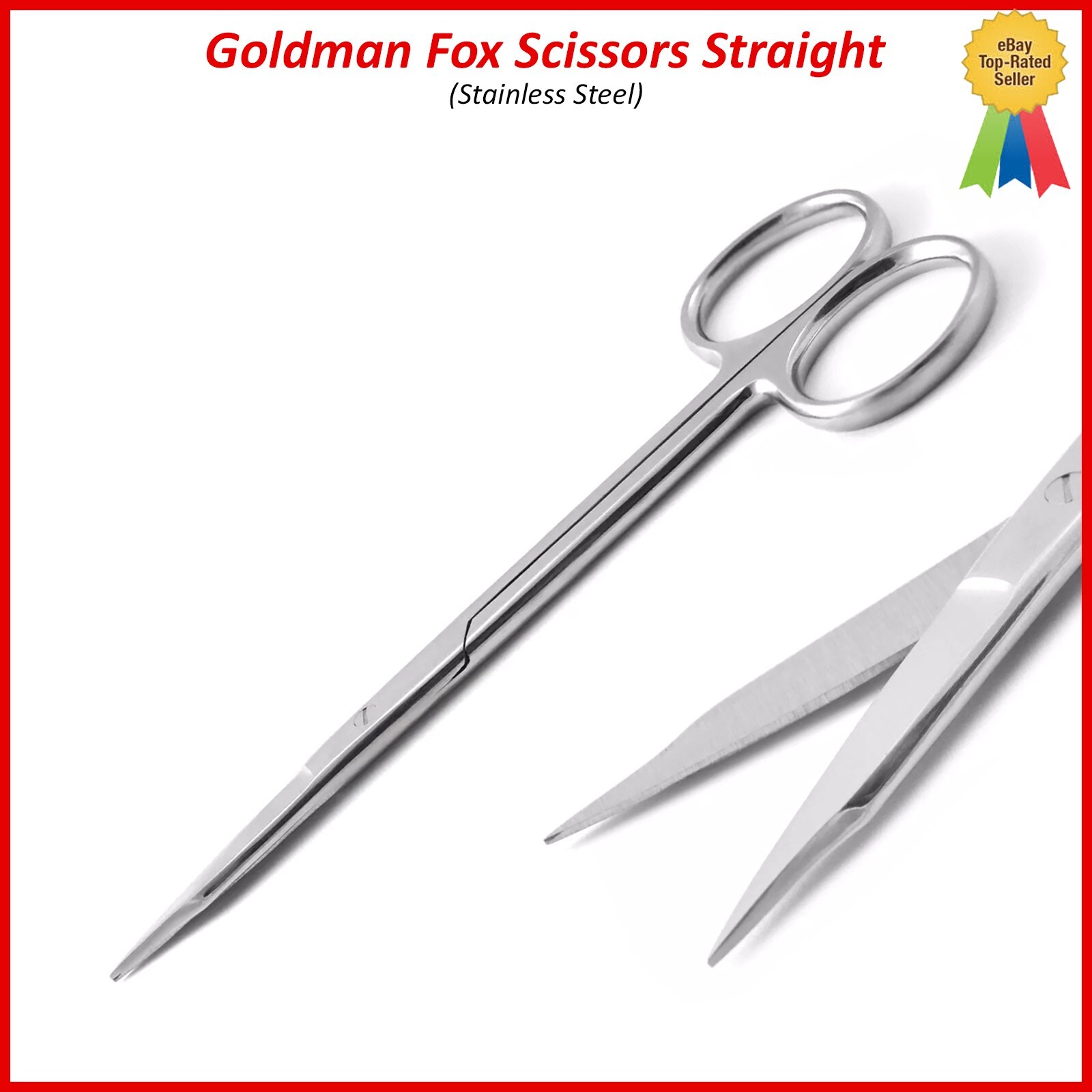 Dental Goldman Fox Scissor Straight Surgical Iris Tissue Gum Shear Veterinary