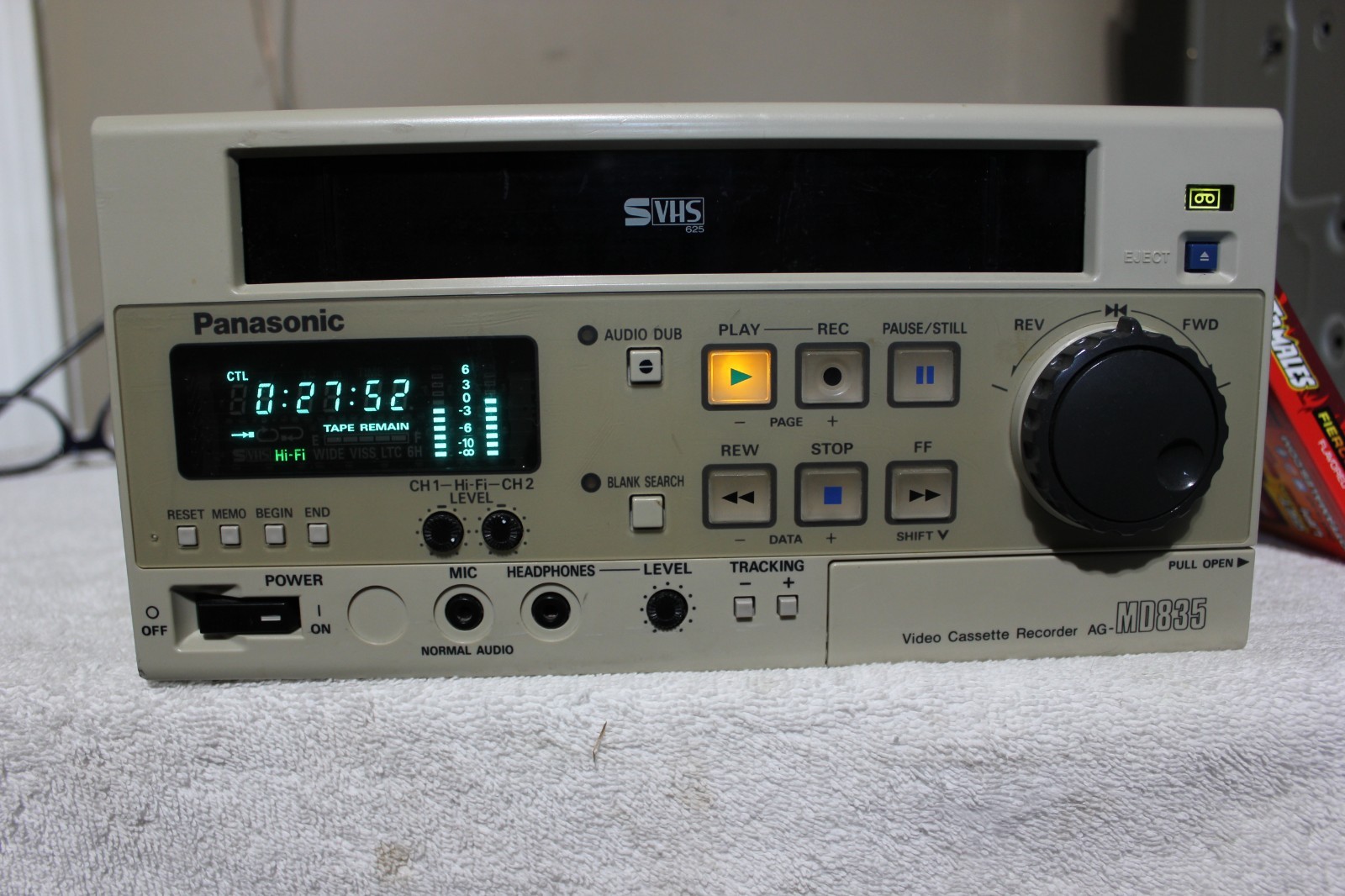 Panasonic AG-MD835 SVHS Medical Video Cassette Recorder