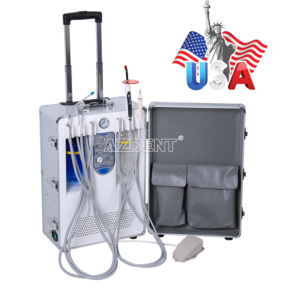 Dental Autoclave Steam Sterilizer Table Top LCD Printer Dry/Mobile Delivery Unit
