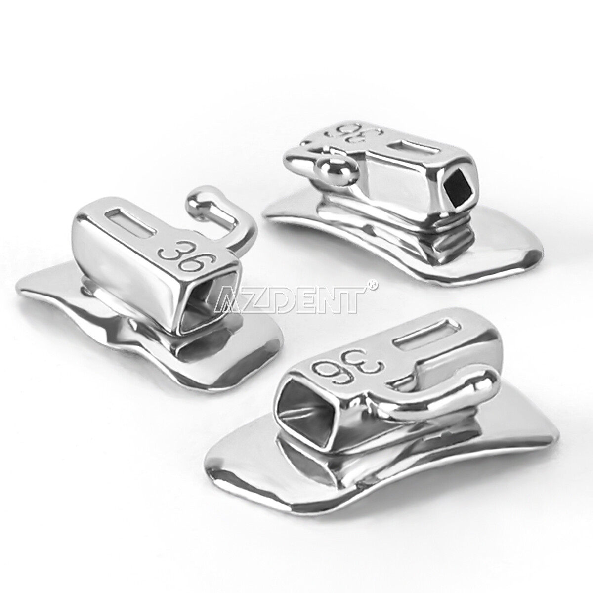 AZDENT Dental Orthodontic Self-Ligating Brackets Braces Roth 022 Hooks 3 4 5