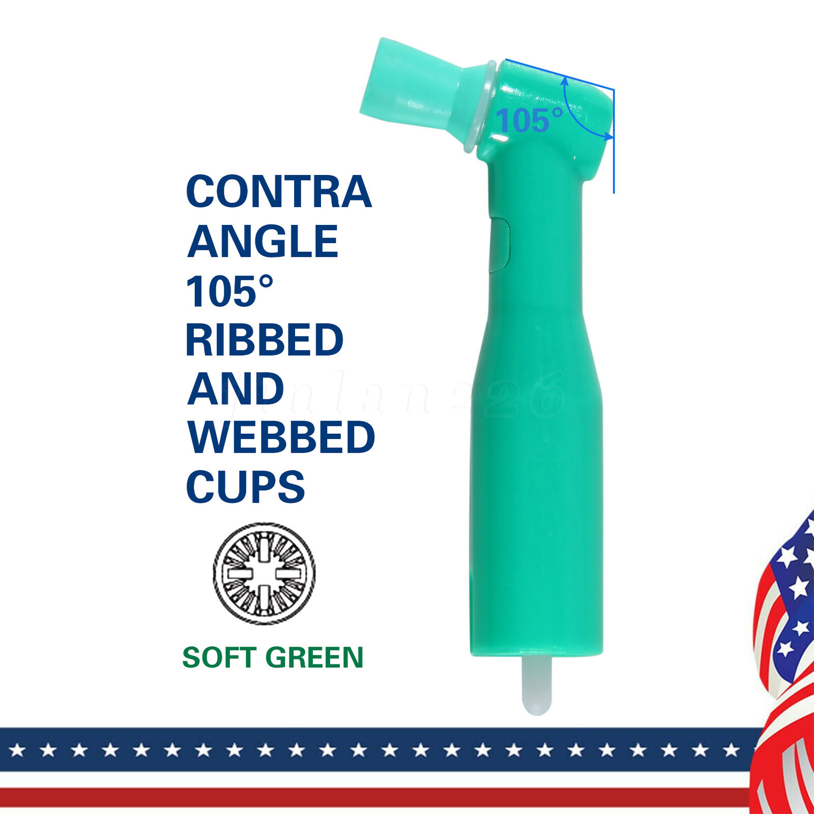 Dental Disposable Prophy Angles Regular Latex Free Contra Angle 105° – 500pcs