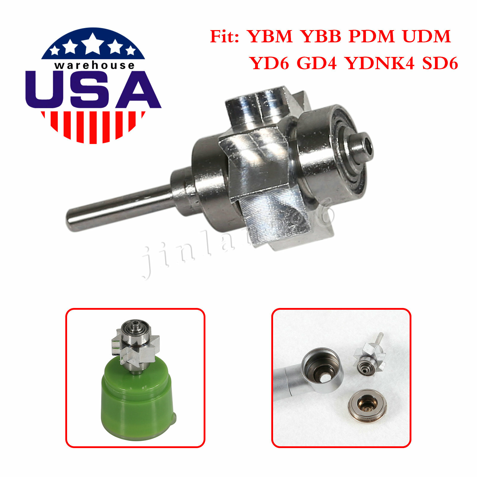 KaV NSK Style Dental Fiber Optic LED Handpiece Turbine High Speed 2/4/6 Hole