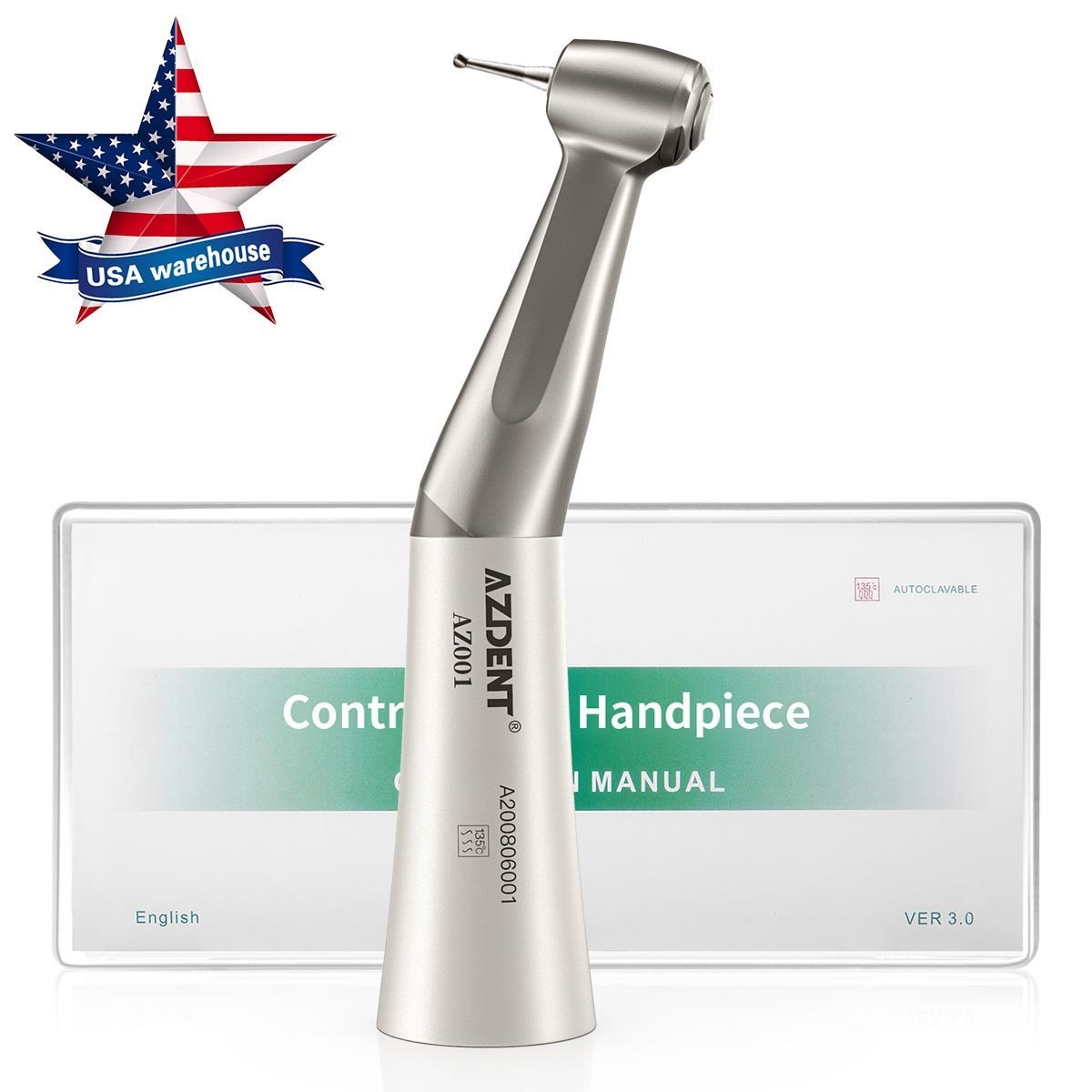 Dental Slow Low Speed Handpiece Contra Angle Push Button