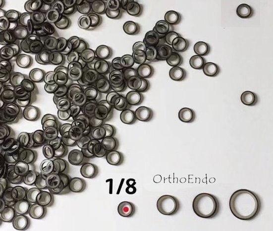 Dental 2.5/3.5/4.5/6.5oz Orthodontic Rubber Bands Elastics Ligature Ties Black