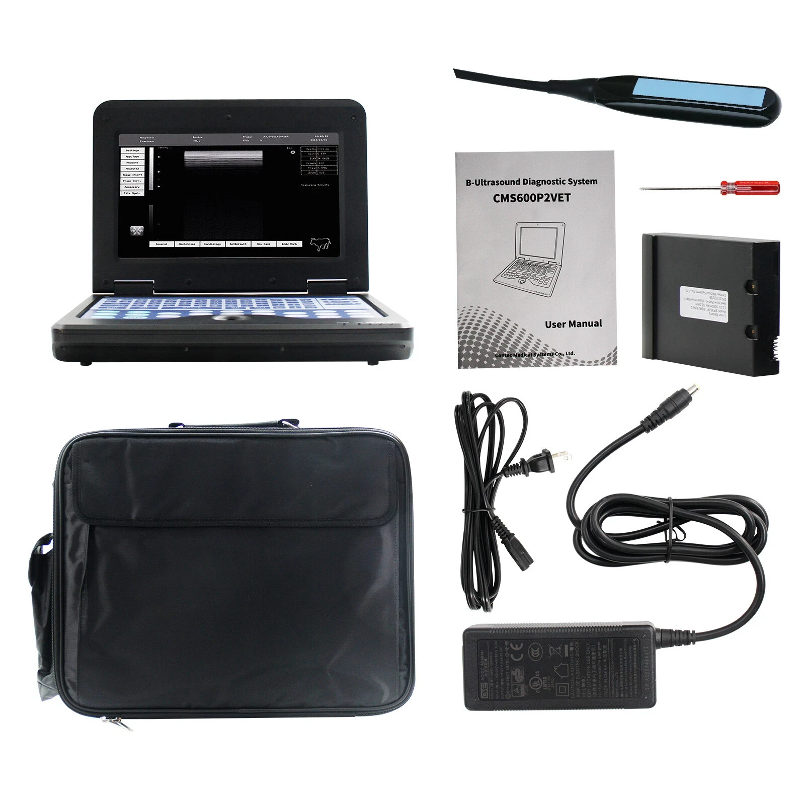 CMS600P2VET veterinary animal use B-ultrasound diagnostic system& retcal probe